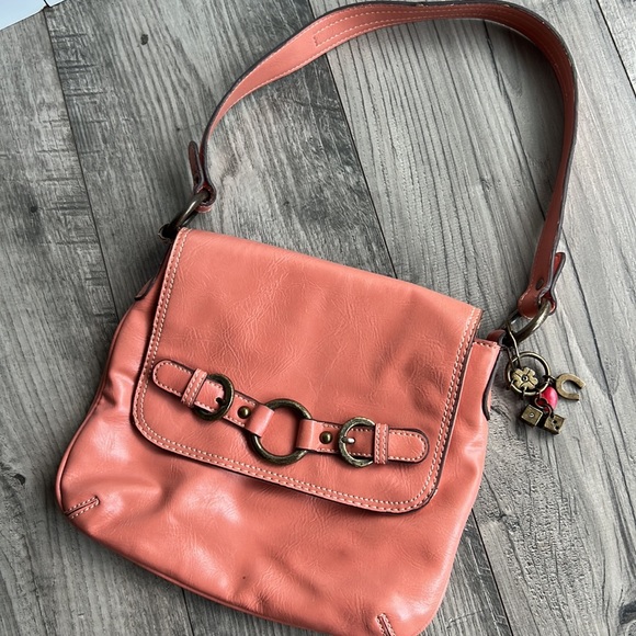 Nine West Shoulder Bag Purse Peach - Picture 1 of 16